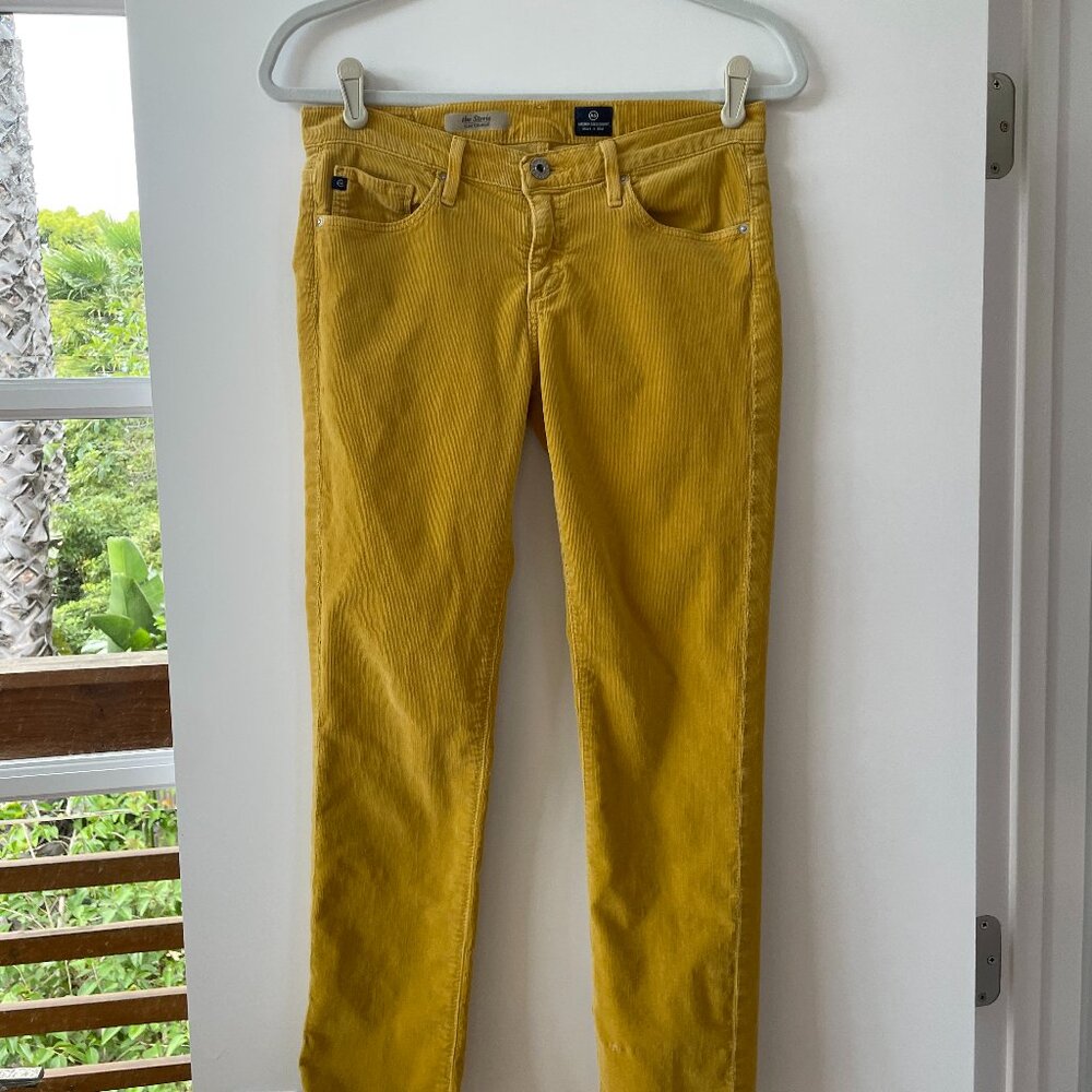 Anthropologie AG Adriano Goldschmied The Stevie‎ Slim Straight Leg Cords, 27R